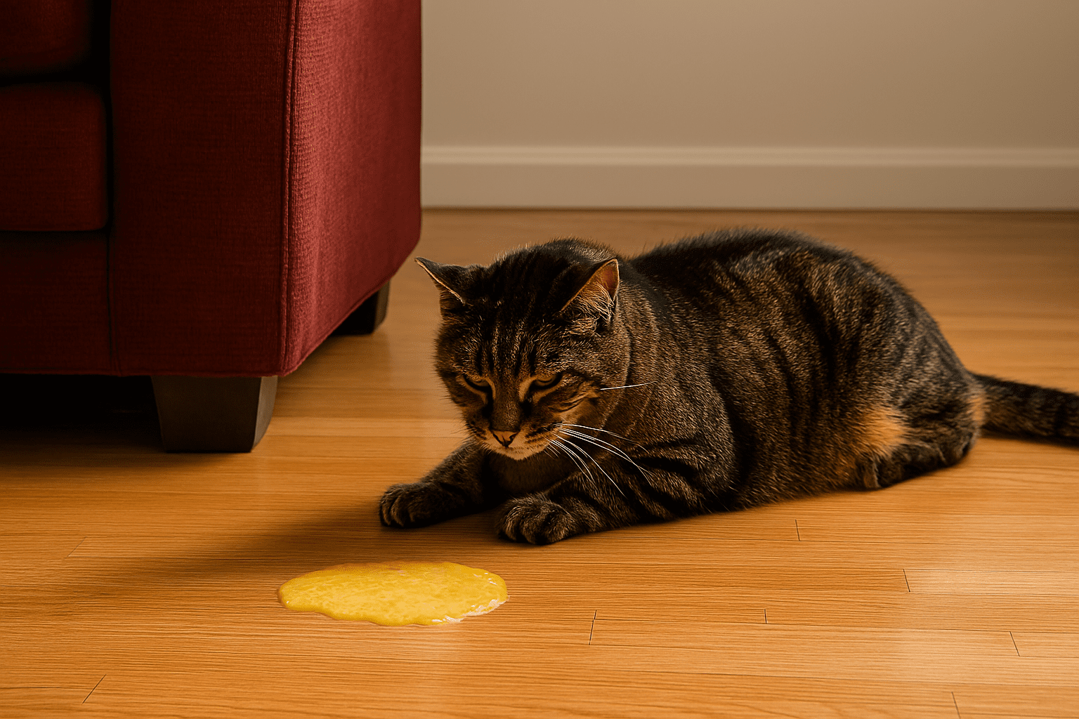 貓咪嘔吐黃色水