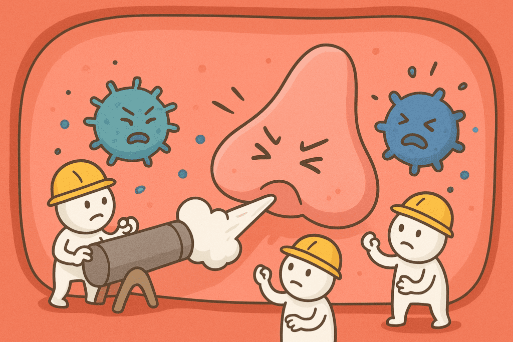 「打噴嚏」是鼻子的超音波清掃器